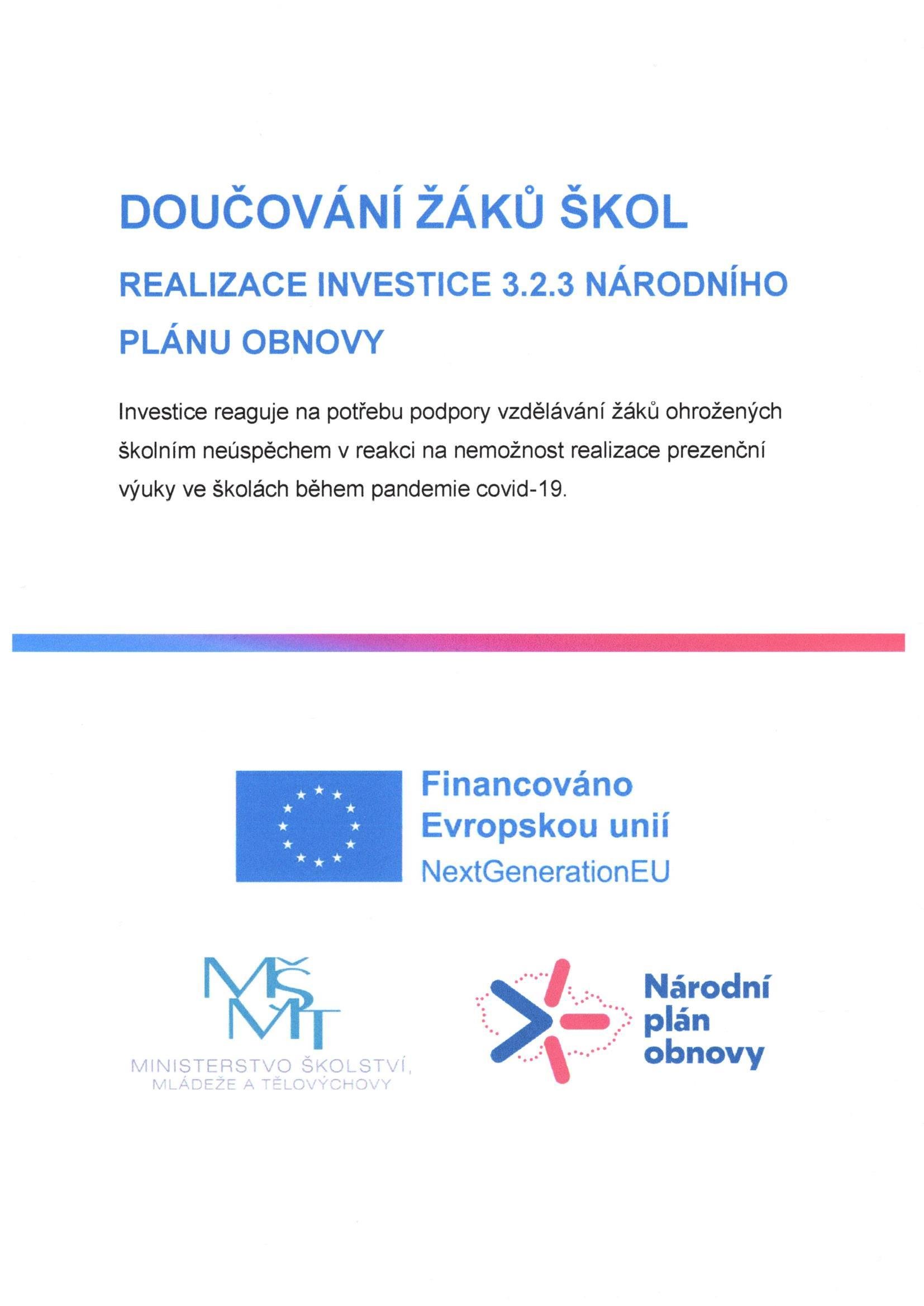 NÁRODNÍ PLÁN DOUČOVÁNÍ