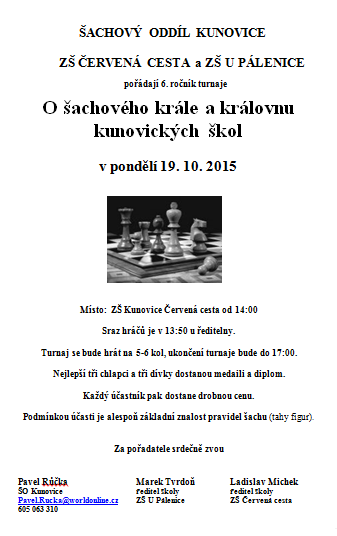 Hraješ šachy? Přihlas se do soutěže!