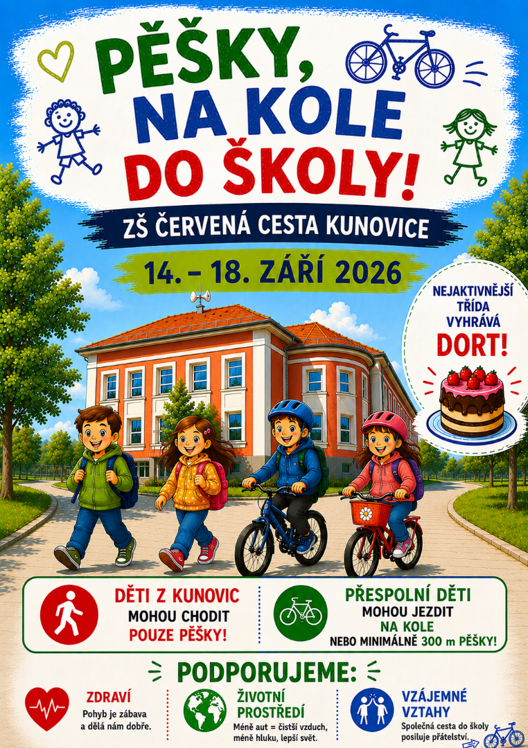 Pěšky a na kole do školy